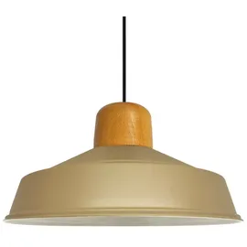 Bamyum Asletl 1-flg. Ø41 cm rund beige Holz, Metall