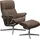 Stressless Mayfair mit Cross Base Rohleder 79 x 102 x 73 cm dark beige q2 faron