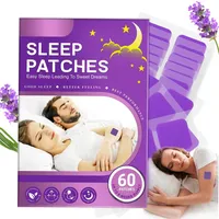 60 Stück Schlafpflaster, Natürliches Tiefschlafpflaster mit Lavendel, Schlaf Patches, Tiefschlaf Patches für Verbessert effektiv den Schlaf und steigert die Schlafqualität (Lila)