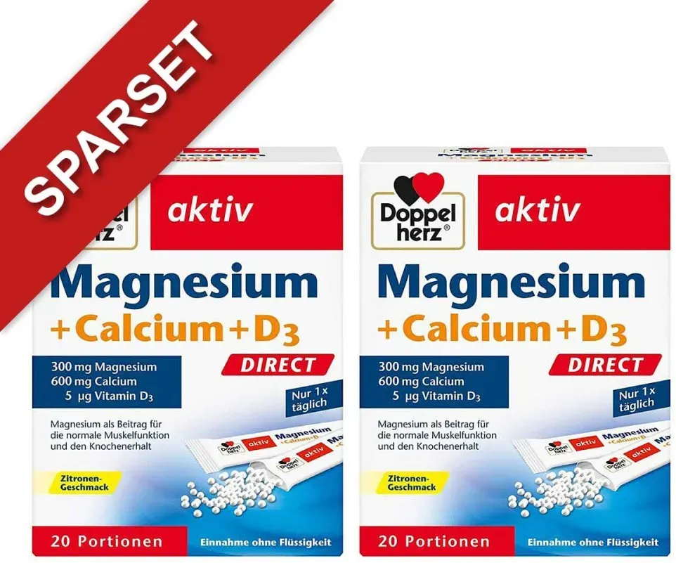 Doppelherz Magnesium+calcium+d3 Direct Pellets