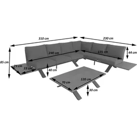 MCW MCW-M62 Loungeset anthrazit/dunkelgrau