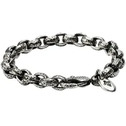 Mey & Edlich Herren Elfcraft Karabiner-Armband grau - 01