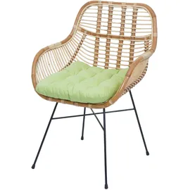 MCW Esszimmerstuhl MCW-P17 Rattan grün