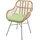 MCW Esszimmerstuhl MCW-P17 Rattan grün