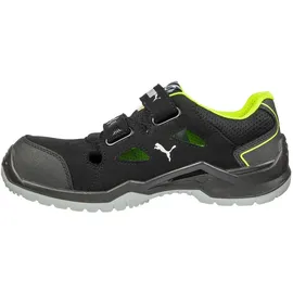 Puma Sicherheitssandale Neodyme Green Low Gr.48 schwarz/grün Mikrofaser/Mesh
