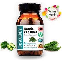DR WAKDE'S® Natural Health Care, London Karela Kapseln bitterer Kürbis 60 Vegi Caps