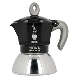 Bialetti Moka Induction 2 Tassen schwarz/silber