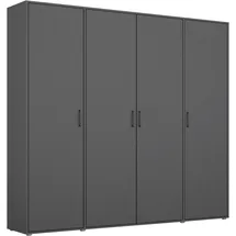 Rauch Kleiderschrank RAUCH "VOYAGER Otto ́s Choice Garderobe Wäscheschrank TOPSELLER Schlafzimmer", grau (graumetallic), B:187cm H:194cm T:53cm, Holzwerkstoff, Schränke, Kleiderschrank, Schrank mit modernen Griffen in viel Stauraum MADE IN GERMANY