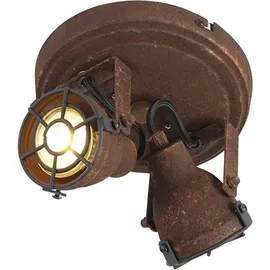 QAZQA Robuster Spot rost 2-flammig - Sorra