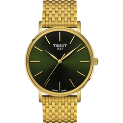 Tissot T-Classic Everytime Gent T143.410.33.091.00 - grün,Gelbgold 1N14 - 40mm