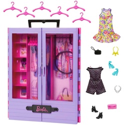Barbie Puppenkleiderschrank Fashionistas lila|rosa