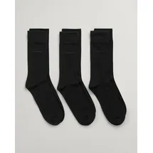 GANT Soft Cotton Socken 3er Pack Schwarz 43-45
