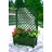 KHW Calypso Pflanzkasten mit Bewässerungssystem 79 x 34 x 135 cm Grün