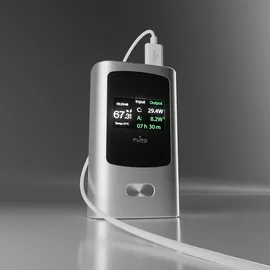 PURO 45w 10000mah mit Display Usb-a, Usb-c, - Grau