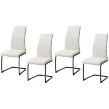 Hti-Living Schwingstuhl SallyP Kunstleder beige 4er Set