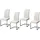 Hti-Living Schwingstuhl SallyP Kunstleder beige 4er Set