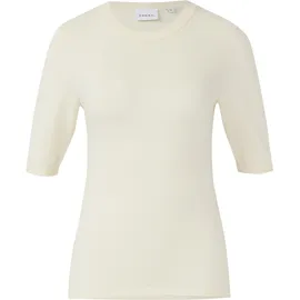 Comma, Kurzarmpullover im Slim Fit Beige 34