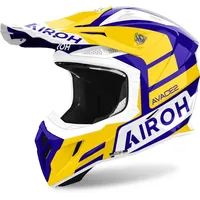Airoh Aviator Ace 2 Sake Weiss-Blau-Gelb XL