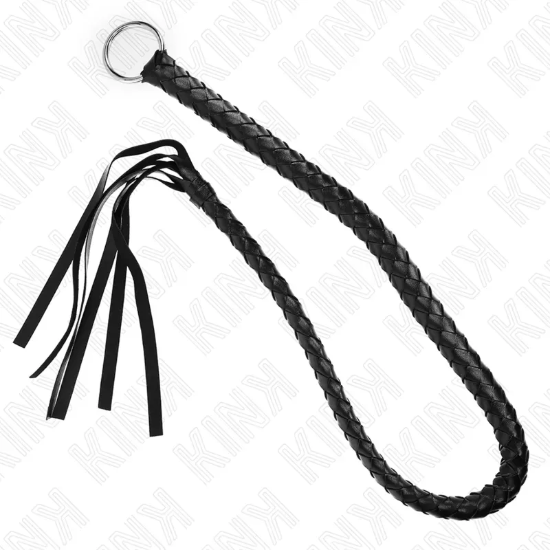 KINK  Schlangenpeitsche mit schwarzem Handring 65 cm