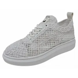 Mustang Damen Plateau-Sneaker Weiß 37