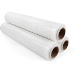Inoverse Stretchfolie Transparent Wickelfolie, 2.5kg, 3 Rollen, Für Möbel & Umzug, Palettenfolie, Handstretchfolie