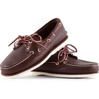 TIMBERLAND - Klassische braune Herren-Bootsschuhe aus Leder - Nummer 42 - Braun - 42