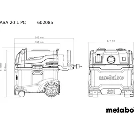 Metabo ASA 20 L PC