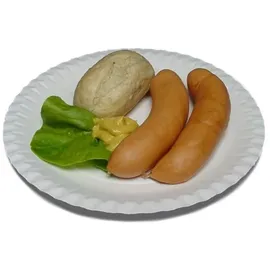 LogiPack GeRo 100 flache Pappteller weiß rund Durchmesser 18 cm