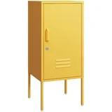 [en.casa] Nachtschrank Hausjärvi 82 x 35 x 35 cm Gelb