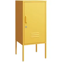 [en.casa] Nachtschrank Hausjärvi 82 x 35 x 35 cm Gelb