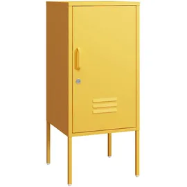 [en.casa] Nachtschrank Hausjärvi 82 x 35 x 35 cm Gelb