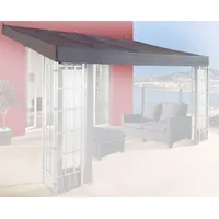 Quick Star Pavillon-Ersatzdach Rank, für 300x400 cm grau
