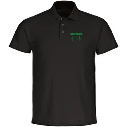 multifanshop Poloshirt - Wolfsburg - Herzschlag - Druck grün - Polo