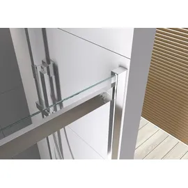 Bernstein DX806A Eckdusche mit Schiebetür 140 x 90 cm transparent Sicherheitsglas