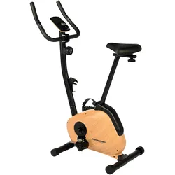 Heimtrainer CHRISTOPEIT SPORT "HT 2.2", braun (holzlook), Fahrradtrainer, ohne Unterlegmatte, Schwungmasse ca. 5 kg, 8 Widerstandsstufen, B:47cm H:122cm L:89cm