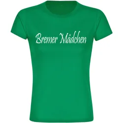 multifanshop Kinder T-Shirt - Bremen - Bremer Mädchen - Druck weiß - Kind