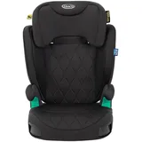 Graco Kinderautositz Affix R129, Schwarz, Textil, Füllung: Polyester, 39x46.3x64.5-85.5 cm, ECE R 129 i-Size, abnehmbarer und waschbarer Bezug, höhenverstellbare Kopfstütze, optimaler Aufprallschutz, schadstoffgeprüft, schnell leicht im Auto montierbar, Seitenaufprallschutz, Isofix-Befestigung, Kindersitze, Kindersitze 15 - 36 kg