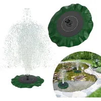 LARS360 Solar Springbrunnen 1,4W Solarpumpe Lotus Form mit Mehrere Modusoptionen Teichpumpe Gartenbrunnen Solarbrunnen Brunnen Garten