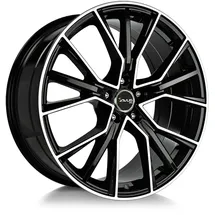 AVUS Racing AF18 8,0 x 18 5 x 100 ET35 MB57,1 Schwarz Poliert