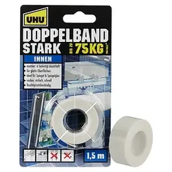 UHU STARK doppelseitiges Klebeband 19,0 mm x 1,5 m, 1 Rolle