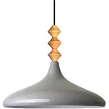 Bamyum Champion 1-flg. Ø35 cm rund Holz grau