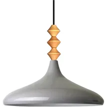 Bamyum Champion 1-flg. Ø35 cm rund Holz grau