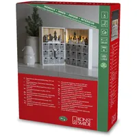 Konstsmide LED Holzsilhouette, Adventskalender,