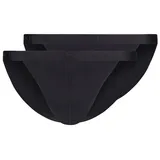 SKINY Tanga 2er Pack schwarz L
