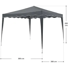 Juskys Faltpavillon Vivara 3 x 3 m grau