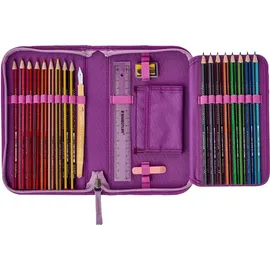 DerDieDas ErgoFlex Max 5-tlg. purple dots mit Turnbeutel