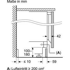 Siemens KU22LADD0 Unterbau-Kühlschrank (110 l, 820 mm hoch, Weiß)