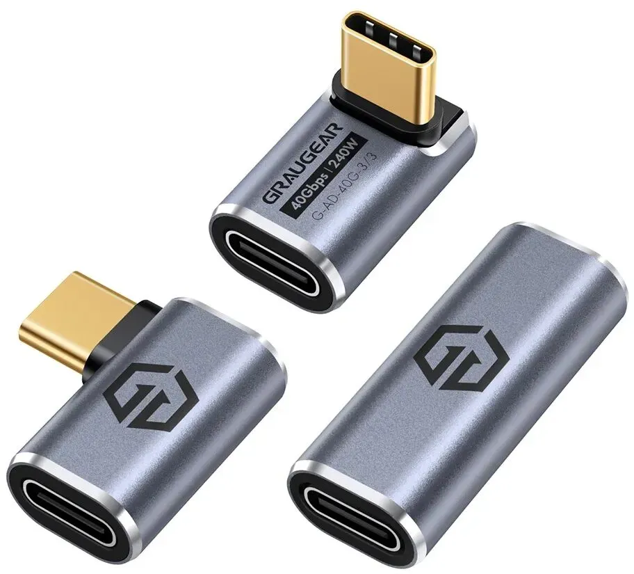 GRAUGEAR G-AD-40G-3 Kabeladapter USB-C Silber