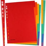 Donau Elektronik Register DIN A4 6-teilig Rot/Orange/Gelb/Grün/Blau/Lila