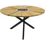 Zebra Oryx Edge Tisch graphit 135cm - mit Sektkühler